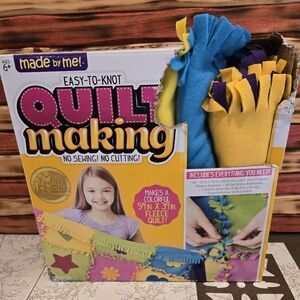 New kid craft kit fleece quilt blanket Made By Me
